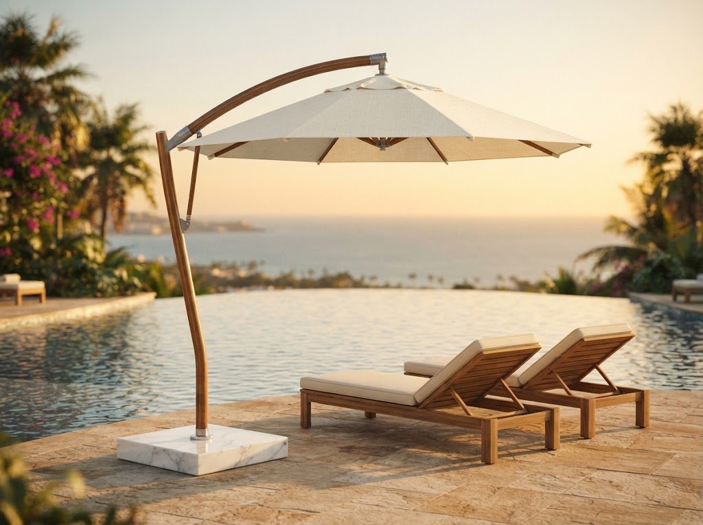 Luxury Dhuha 400 Cantilever Umbrella – 4×4m
