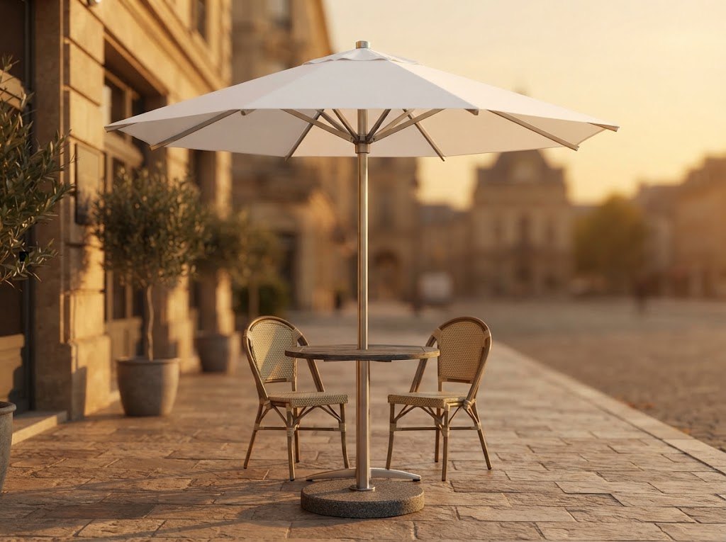 Hadid 250 Center-Pole Umbrella – 2.5×2.5m