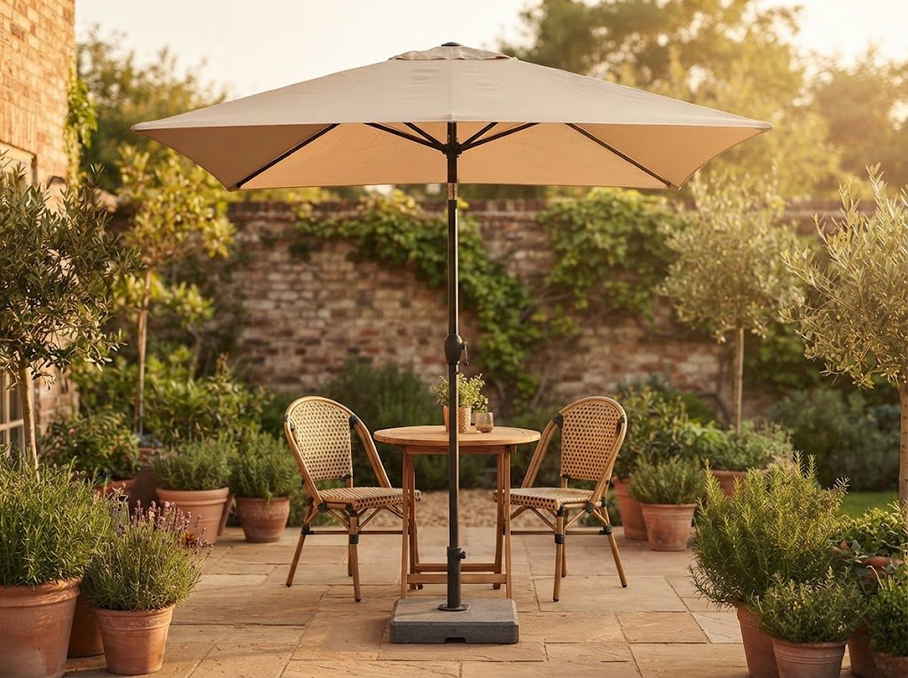 Hadid 350 Center-Pole Umbrella – 3.5×3.5m