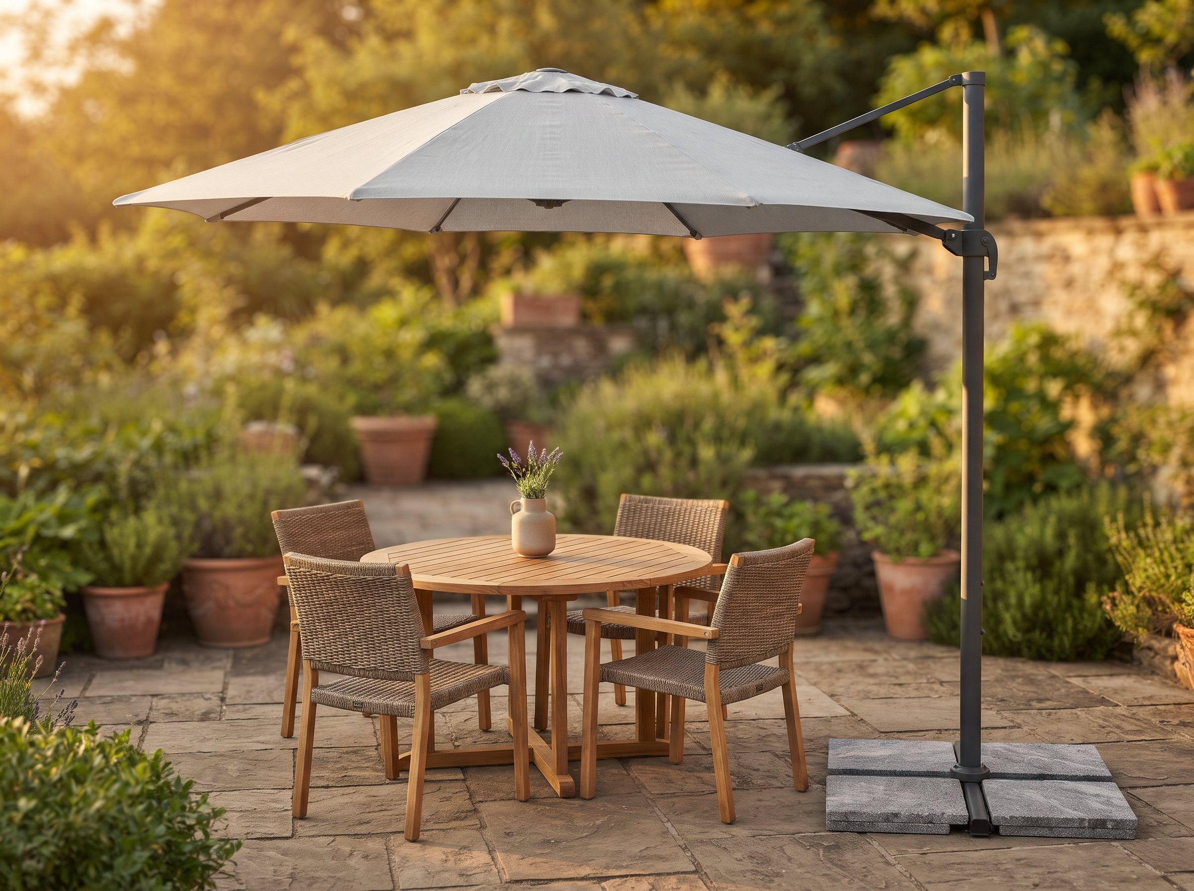 Luxury Asr 400 Cantilever Umbrella – 4×4m